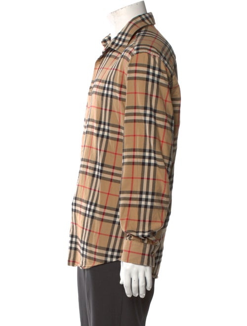 Burberry Nova Check Pattern Long Sleeve Shirt