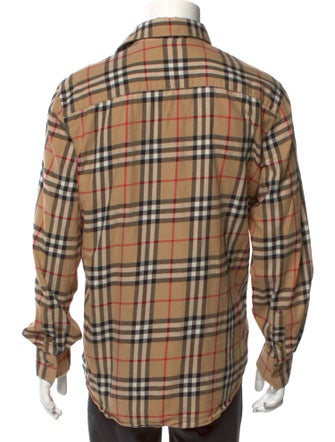 Burberry Nova Check Pattern Long Sleeve Shirt