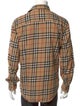 Burberry Nova Check Pattern Long Sleeve Shirt