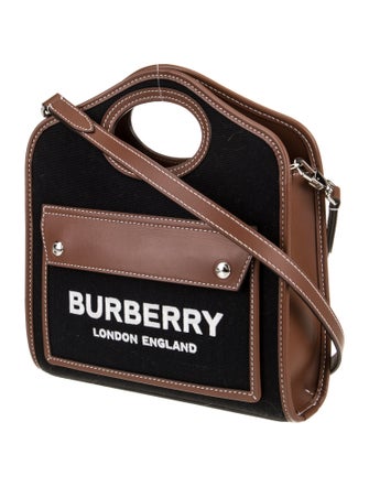 Burberry Canvas Pocket Shoulder Bag