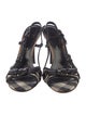 Burberry Canvas Slingback Sandals