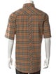 Burberry House Check Pattern Short Sleeve Shirt