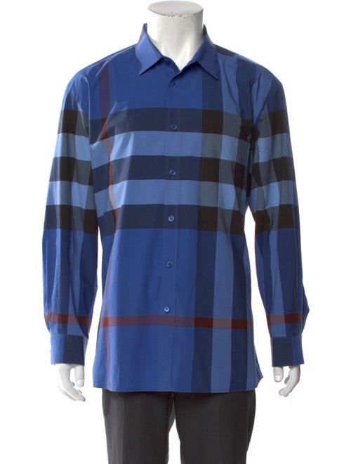Burberry Exploded Check Pattern Long Sleeve Shirt