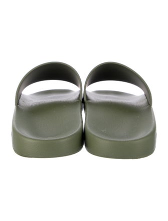 Burberry Rubber Plaid Print Slides