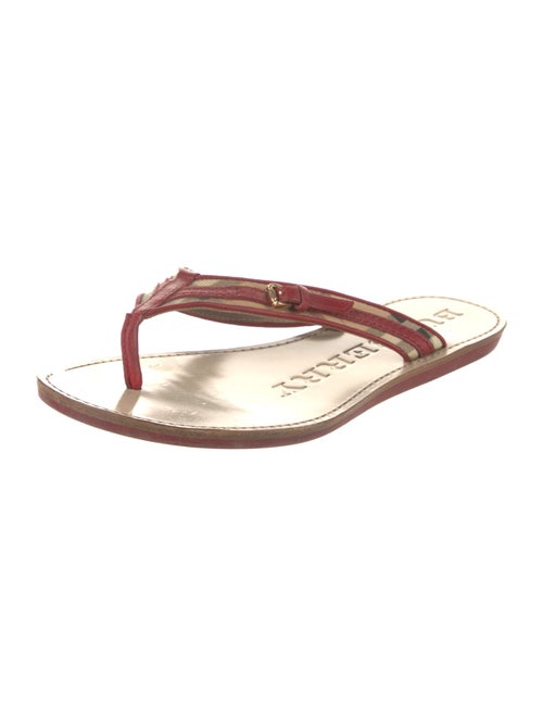 Burberry Nova Check Pattern Flip Flops