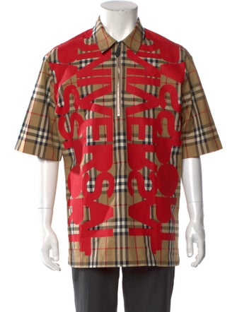 Burberry House Check Pattern Short Sleeve Shirt