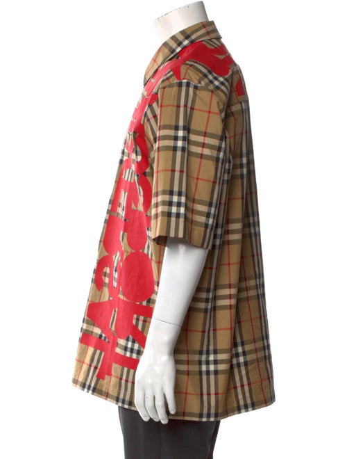 Burberry House Check Pattern Short Sleeve Shirt