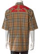 Burberry House Check Pattern Short Sleeve Shirt