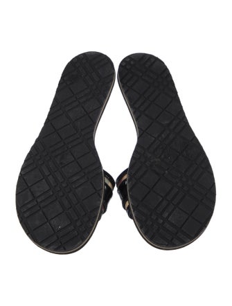 Burberry Nova Check Pattern Slides