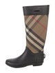 Burberry Rubber Printed Rain Boots