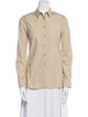 Burberry Long Sleeve Button-Up Top