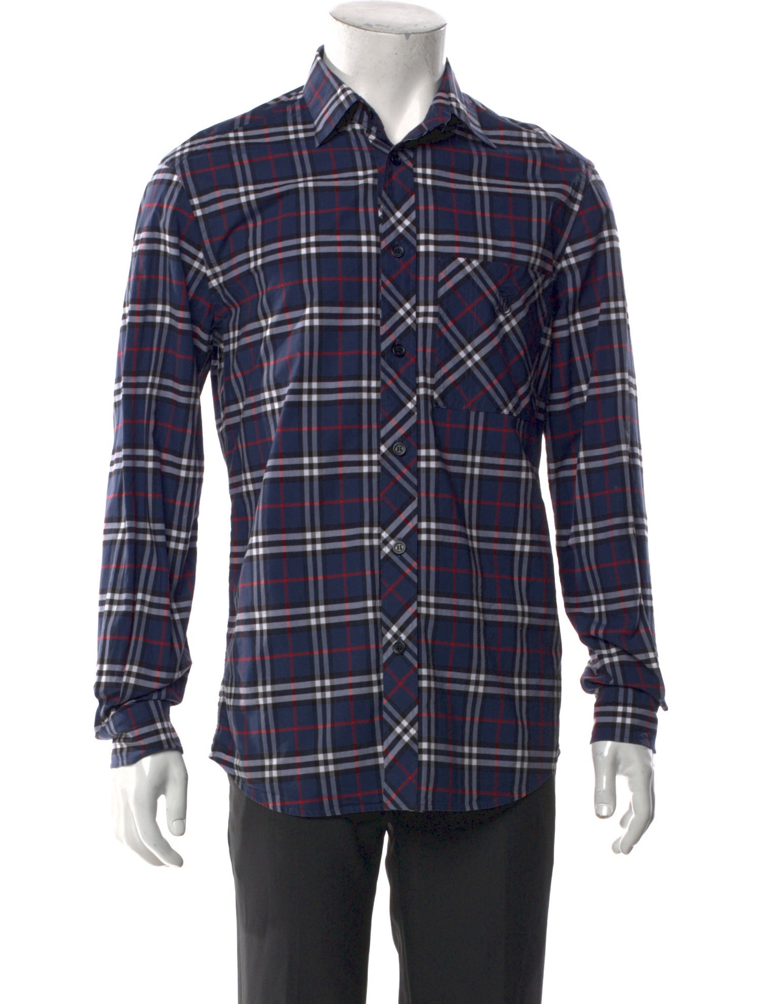Burberry House Check Pattern Long Sleeve Shirt