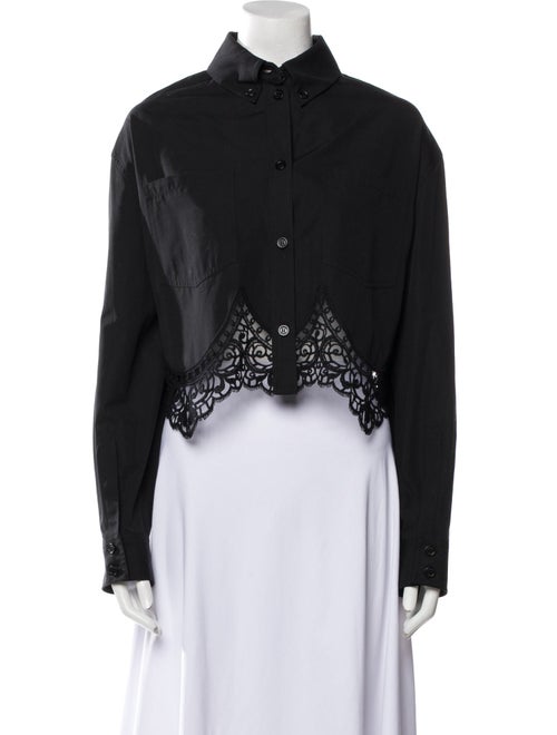 Burberry Long Sleeve Crop Top