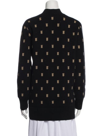 Burberry Printed V-Neck Sweater