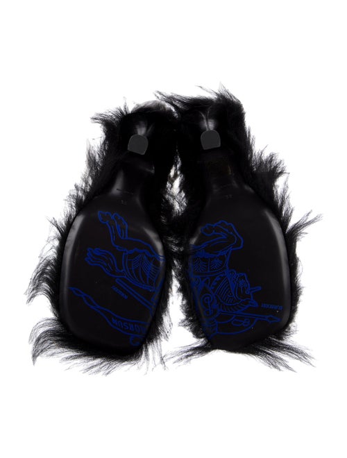 Burberry Leather Chain-Link Accents Sock Boots