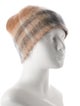 Burberry Mohair House Check Knit Beanie
