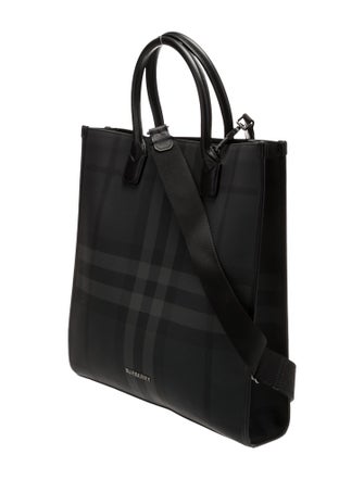 Burberry Saffiano Leather Bucket Bag