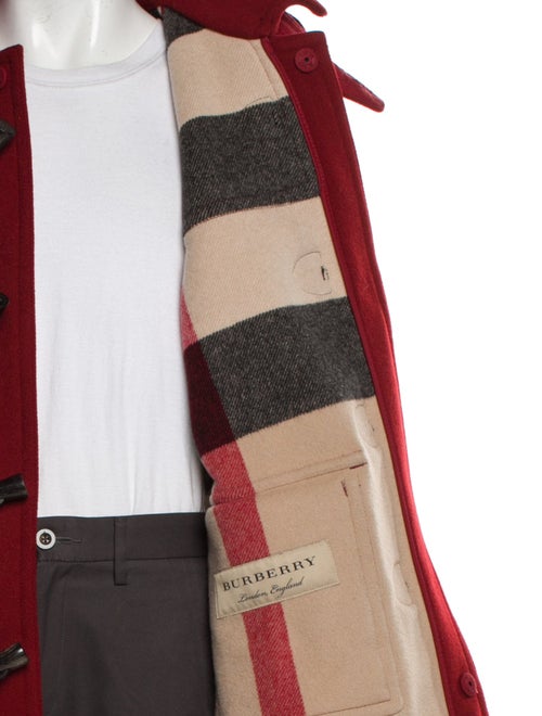 Burberry Exploded Check Pattern Wool Parka