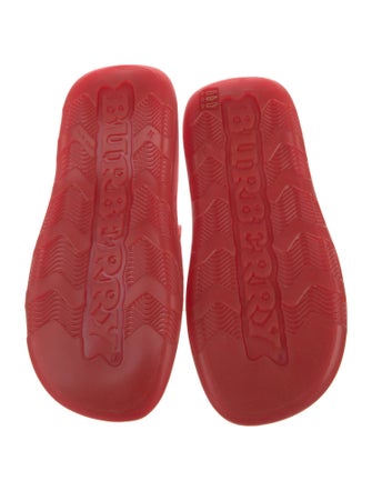 Burberry Rubber Graphic Print Slides