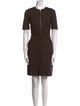 Burberry Crew Neck Knee-Length Dress
