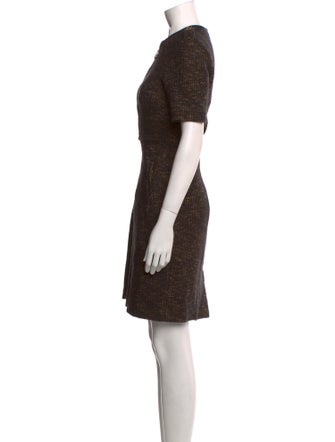Burberry Crew Neck Knee-Length Dress