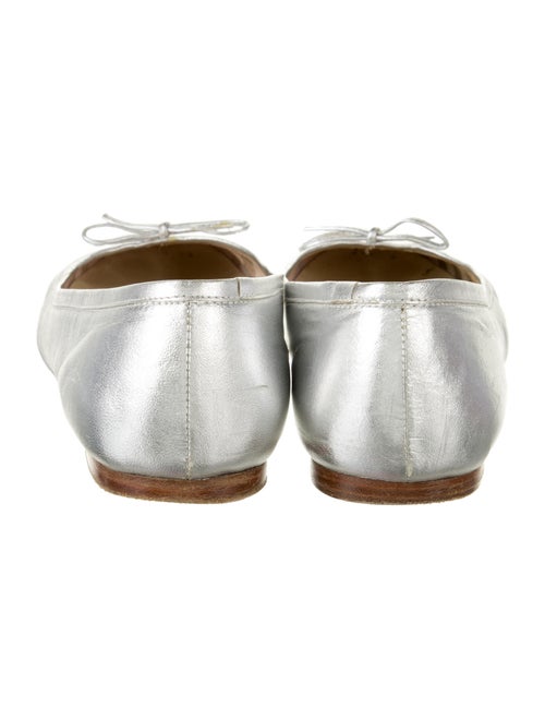 Burberry Leather Bow Accents Ballet Flats