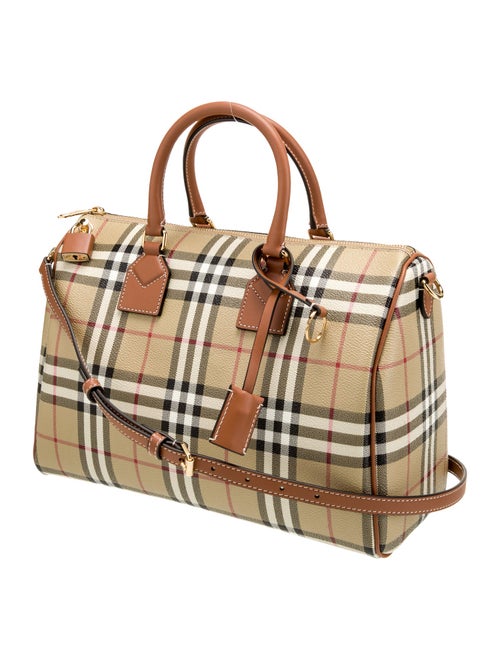 Burberry Haymarket Check Top Handle Bag