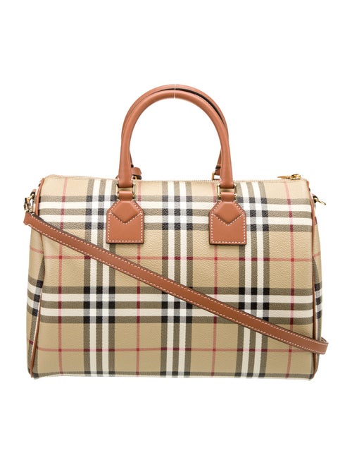 Burberry Haymarket Check Top Handle Bag
