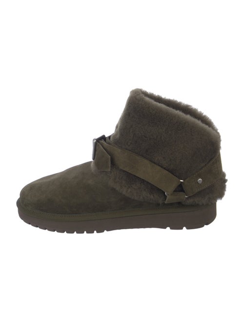 Burberry Suede Fur Trim Boots