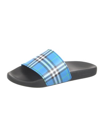 Burberry Nova Check Pattern Rubber Slides