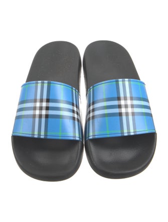 Burberry Nova Check Pattern Rubber Slides