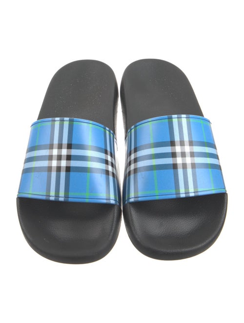 Burberry Nova Check Pattern Rubber Slides