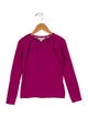 Burberry Girls' Solid Long Sleeve Shirt