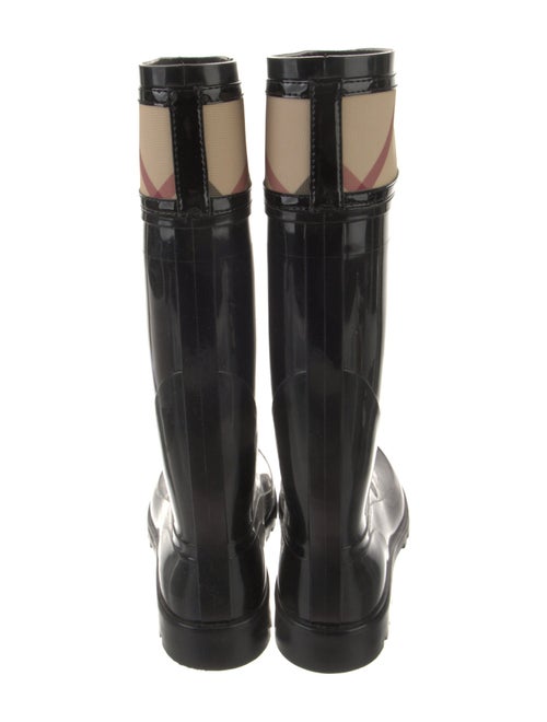 Burberry Rubber Plaid Print Rain Boots