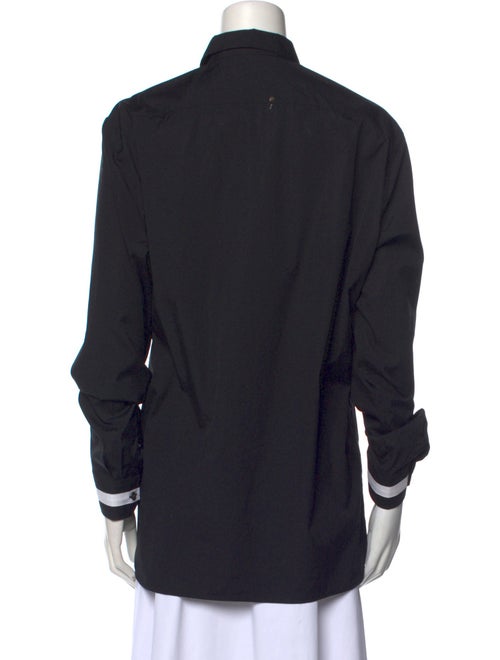 Burberry Long Sleeve Button-Up Top