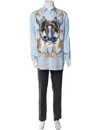 Burberry Floral Print Long Sleeve Shirt