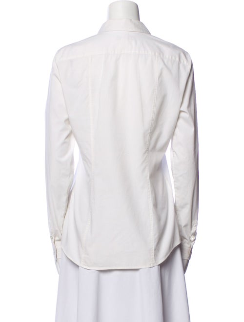 Burberry Long Sleeve Button-Up Top