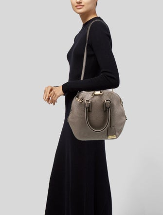 Burberry Leather Top Handle Bag