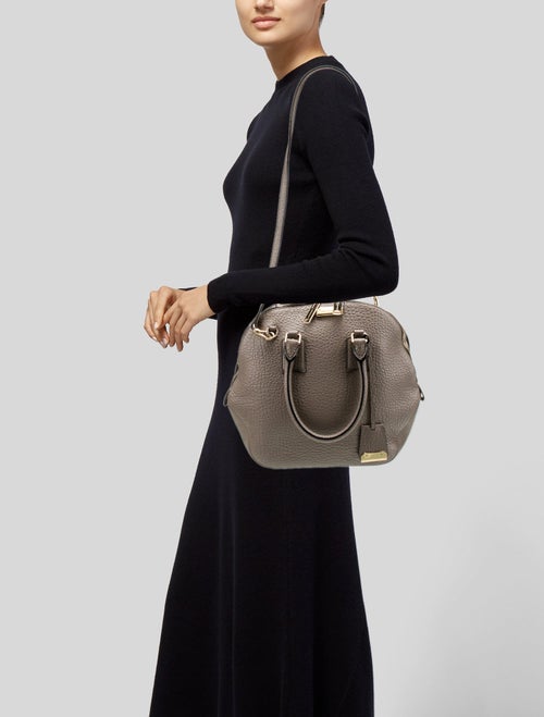 Burberry Leather Top Handle Bag
