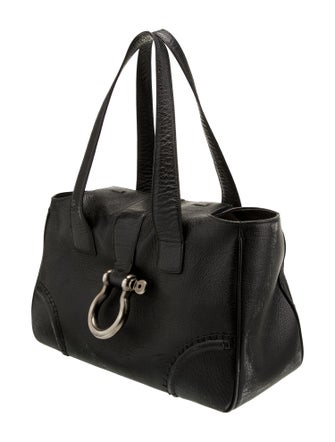 Burberry Leather Top Handle Bag