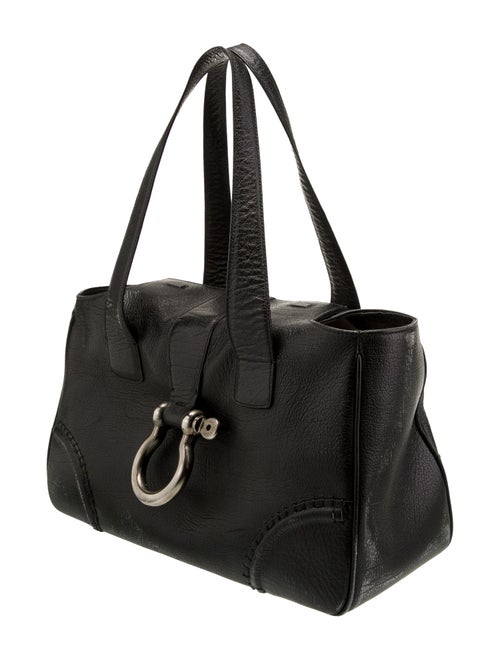 Burberry Leather Top Handle Bag