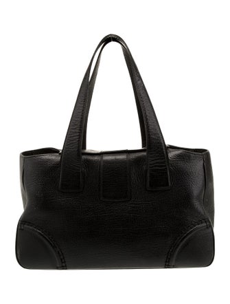 Burberry Leather Top Handle Bag