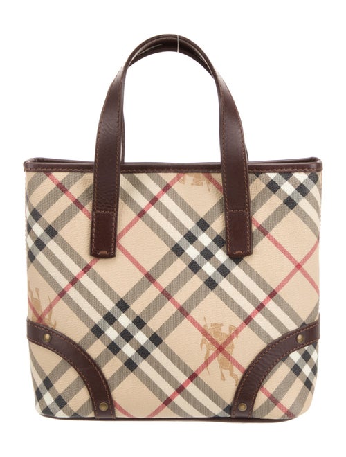 Burberry Haymarket Check Top Handle Bag