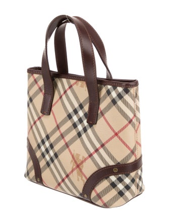 Burberry Haymarket Check Top Handle Bag