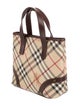 Burberry Haymarket Check Top Handle Bag
