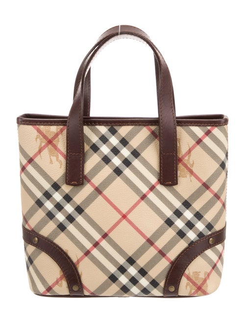 Burberry Haymarket Check Top Handle Bag