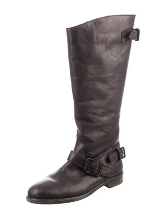 Burberry Leather Riding Boots