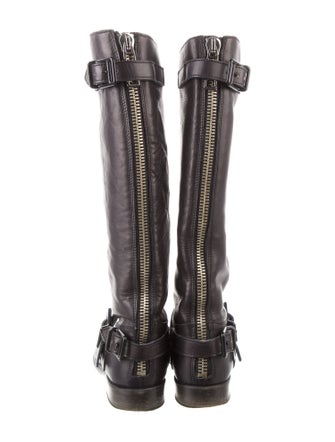 Burberry Leather Riding Boots