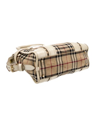 Burberry Haymarket Check Top Handle Bag