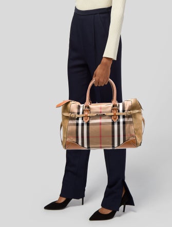 Burberry Canvas Weekender Bag